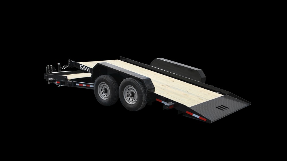 2022 Cam Superline 7 TON DECK BETWEEN SPLIT TILT 17' TILT + 4' STATIONARY DECK WITH PALLET FORK CARRIER Tilt Trailers