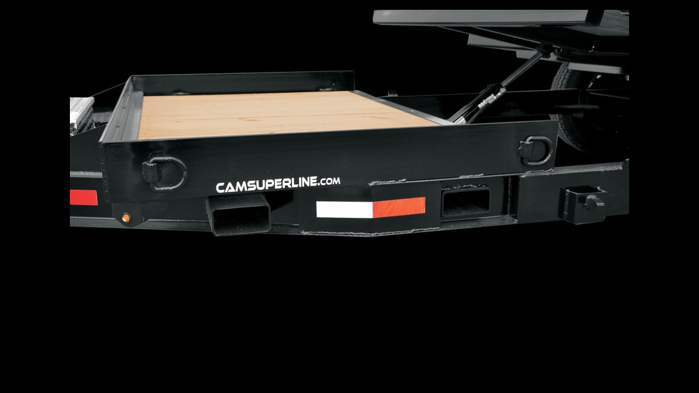 2022 Cam Superline 7 TON DECK BETWEEN SPLIT TILT 17' TILT + 4' STATIONARY DECK WITH PALLET FORK CARRIER Tilt Trailers