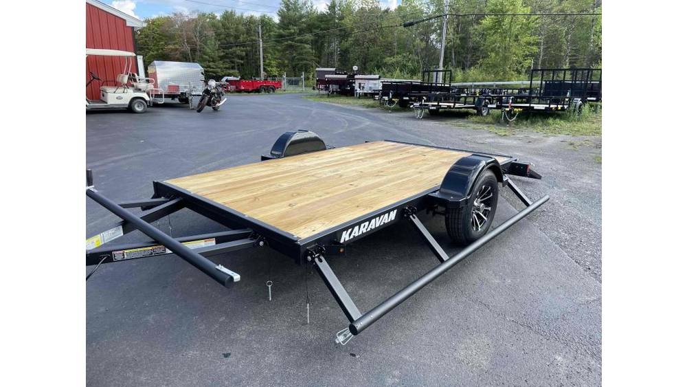 2022 Karavan KPU-2990-72-10RF Single Axle Utility Trailer. 6' Wide x 10' Long With 4' Mesh Gate. Utility/Landscape Trailers