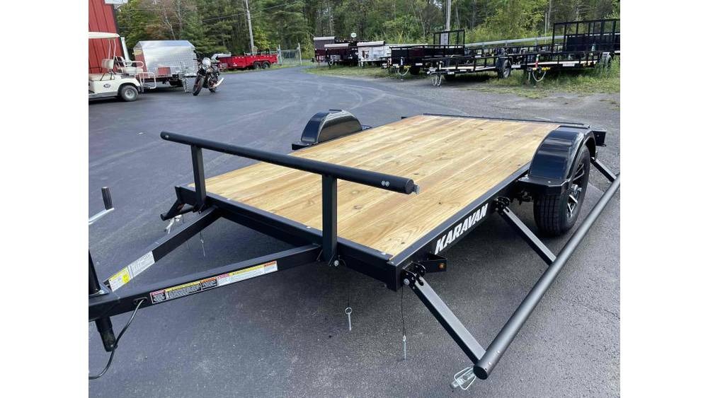 2022 Karavan KPU-2990-72-10RF Single Axle Utility Trailer. 6' Wide x 10' Long With 4' Mesh Gate. Utility/Landscape Trailers