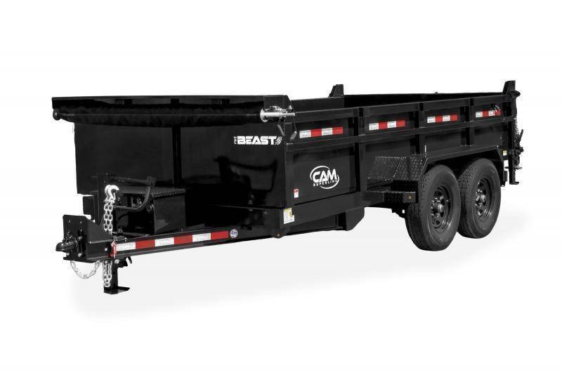 2024 Cam Superline 82" x 14' (15.4k) The BEAST Dual Telescopic Dump Dump Trailers