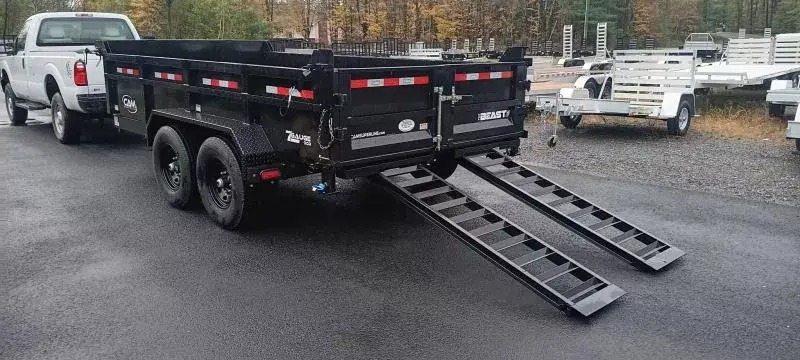 2025 Cam Superline 82 x 14 Low Profile Beast Dump 15.4K Dump Trailers