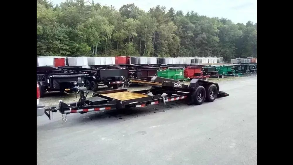2026 Cam Superline 7 TON SPLIT TILT DECK BETWEEN 16' TILT + 6' STAT Tilt Trailers