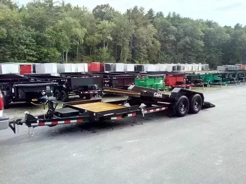 2026 Cam Superline 7 TON SPLIT TILT DECK BETWEEN 16' TILT + 6' STAT Tilt Trailers
