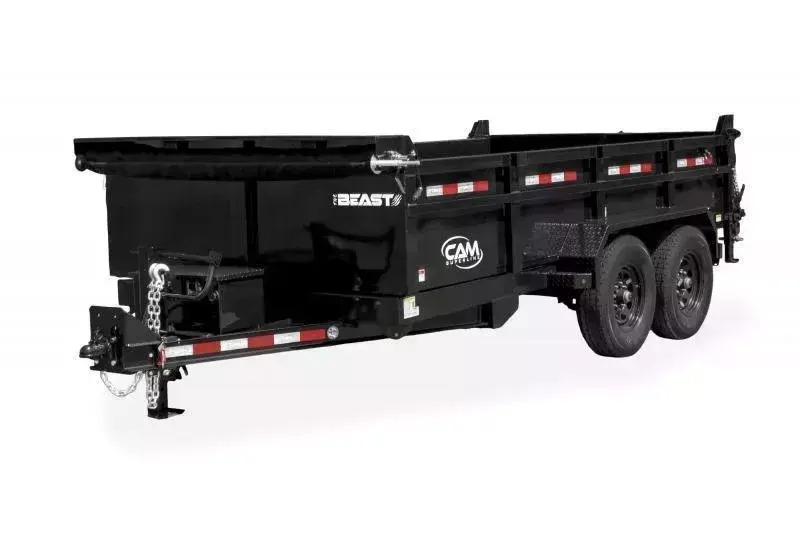 2025 Cam Superline 82 x 14 Low Profile Beast Dump 15.4K Dump Trailers