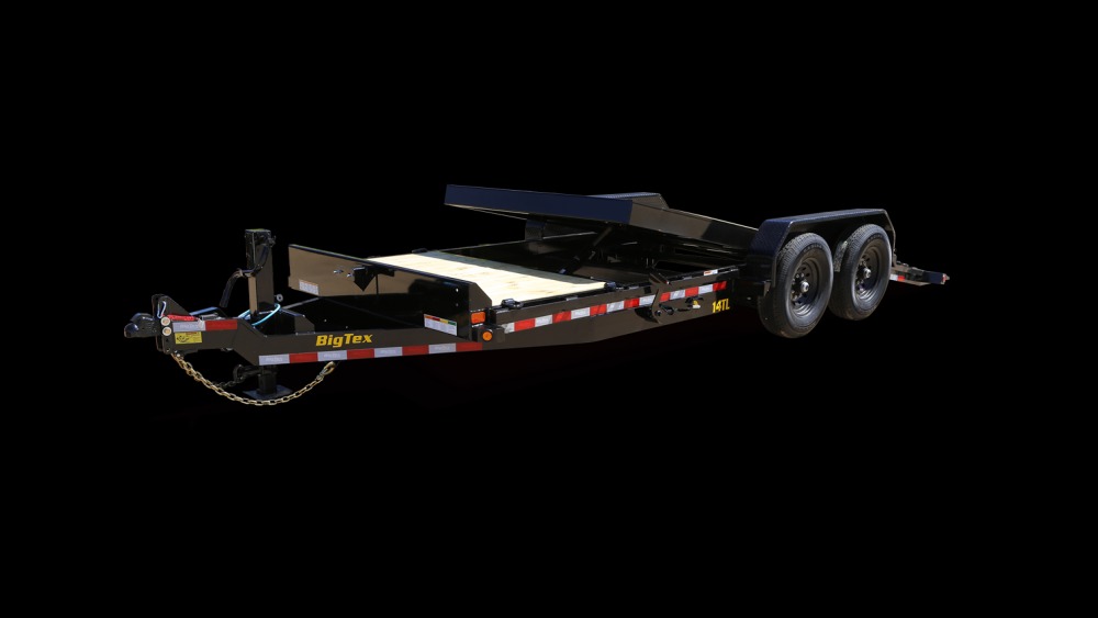 2025 Big Tex 14TL-20 BIG TEX SPLIT TILT 20' LONG Equipment Trailer 16' TILTING + 4' STATIONARY DECK Tilt Trailers
